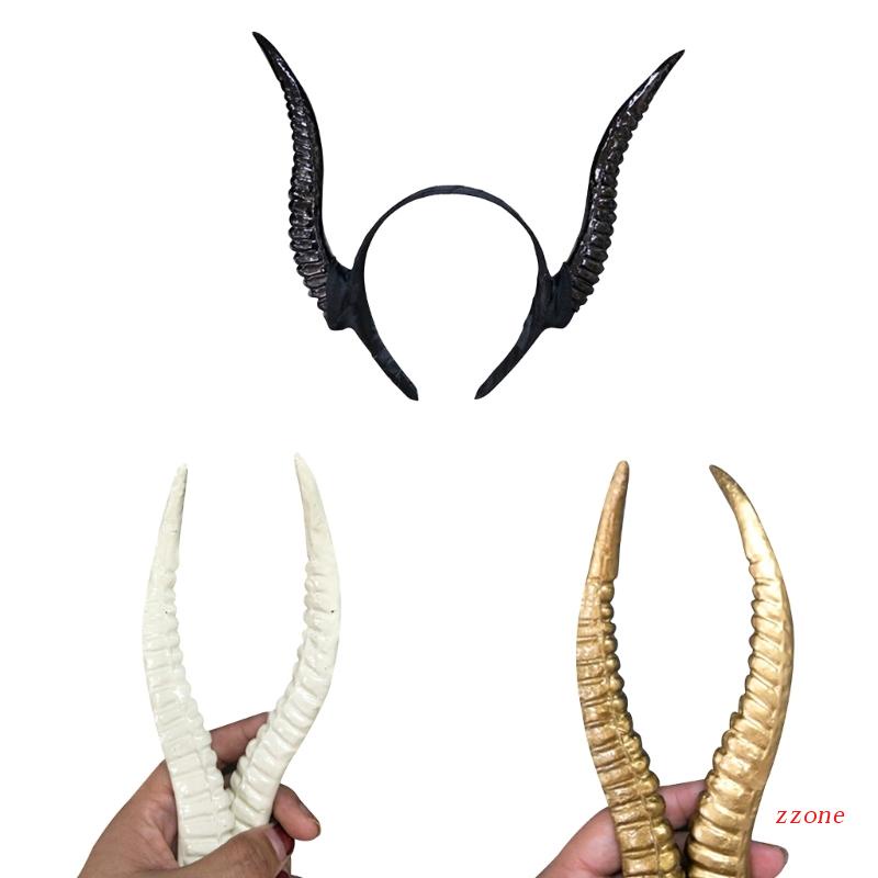 Headband Tanduk Kambing Buatan Untuk Kostum Cosplay Halloween