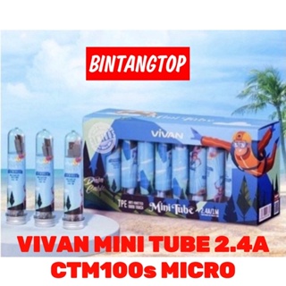 Kabel data VIVAN CTM100 CTM100S micro USB 2.4A fast charging