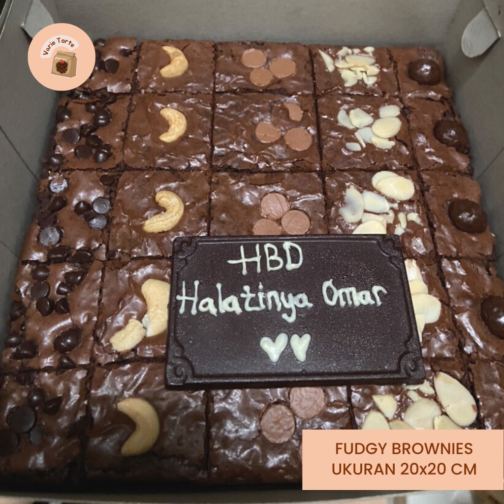 

Brownies Panggang + Plat Cokelat