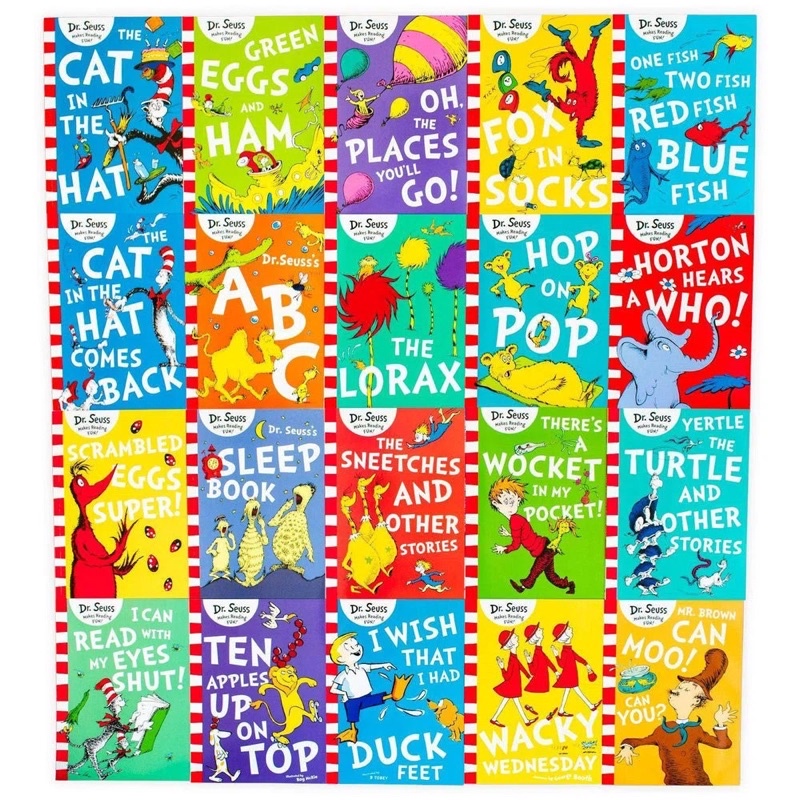 Paket 20 Buku - A Classic Case of Dr. Seuss - Buku Cerita Horton Mainan Edukasi Imported Books