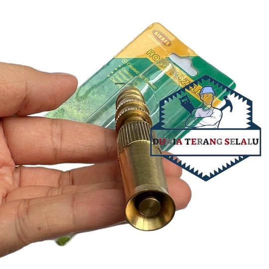 Semprotan Air LURUS Kuningan NIKKEN - Semprot Air Taman Adjustable Mist Jet- Kepala Spray Cuci Motor Mobil NIKEN - Brass Hose Nozzle NIKKEN