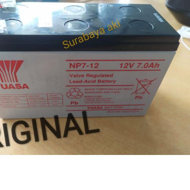 SALE✅Yuasa 7ah Aki kering (MF battery) Yuasa 12v 12volt 7Ah 7 Ampere aki UPS aki mobil mainan spraye