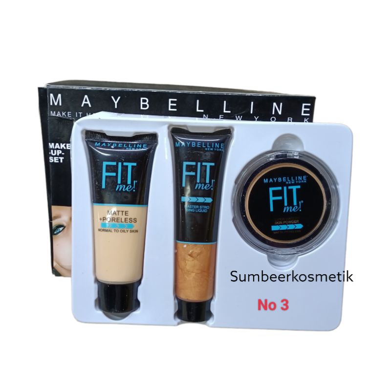 MAYBELLINE FIT ME MAKEUP SET (3in1 Liquid Makeup + Concealer)