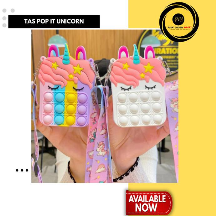 (Pg) Tas Pop It Kuda Poni / Tas Selempang Unicorn