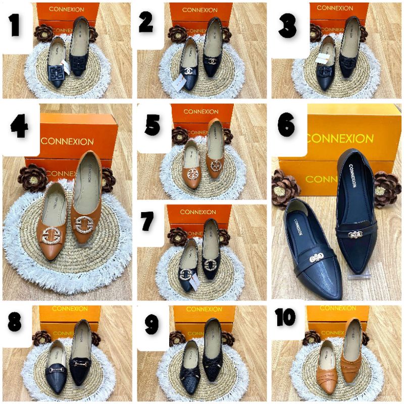 FLATSHOES CONNEXION SANDAL WANITA PROMO BRANDED MATAHARI