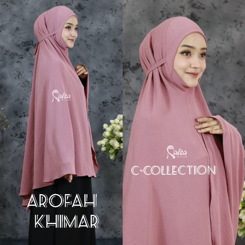 KHIMAR AROFAH JUMBO CRINKLE AIRFLOW RAISA HIJAB/BERGO SYAR'I JUMBO CRINKLE/AROFAH KHIMAR RAISA HIJAB