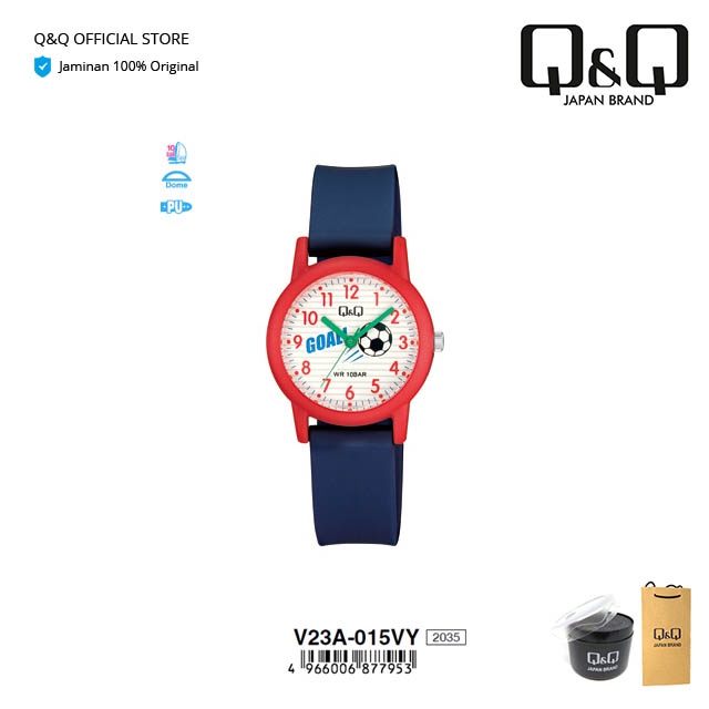 Q&Q QnQ QQ Original Arloji Jam  V23 V23A Tangan Anak Lucu Motif Analog Tahan Air 10 BAR-5