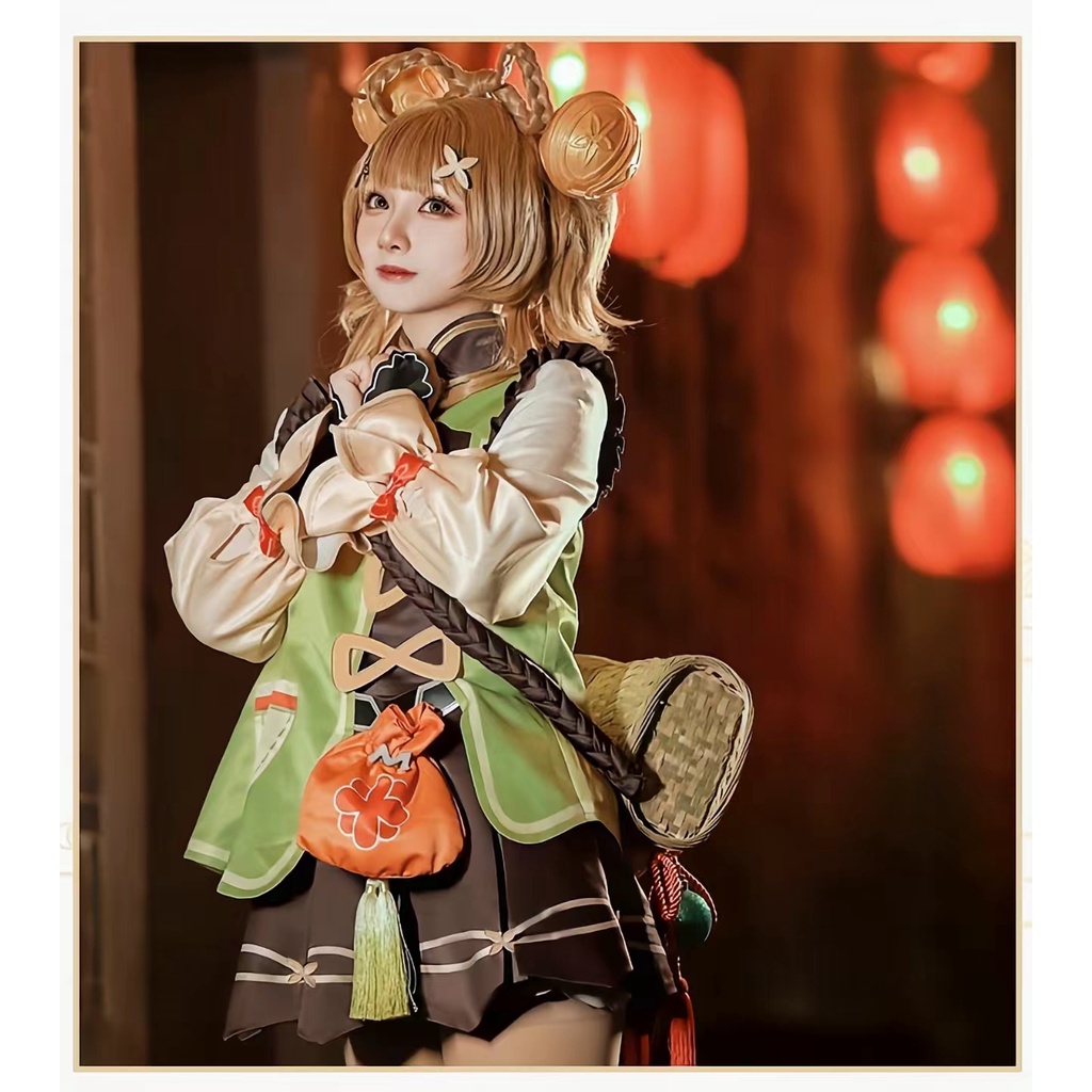 Anime Game Genshin Impact YaoYao Cosplay Costume Women Kids Lolita Dress Lovely Uniform Yao Yao Suit