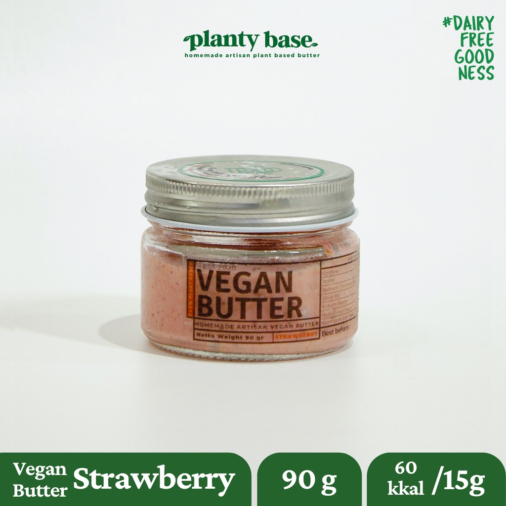

Planty Base Vegan Strawberry Unsalted Butter Jar 90gr