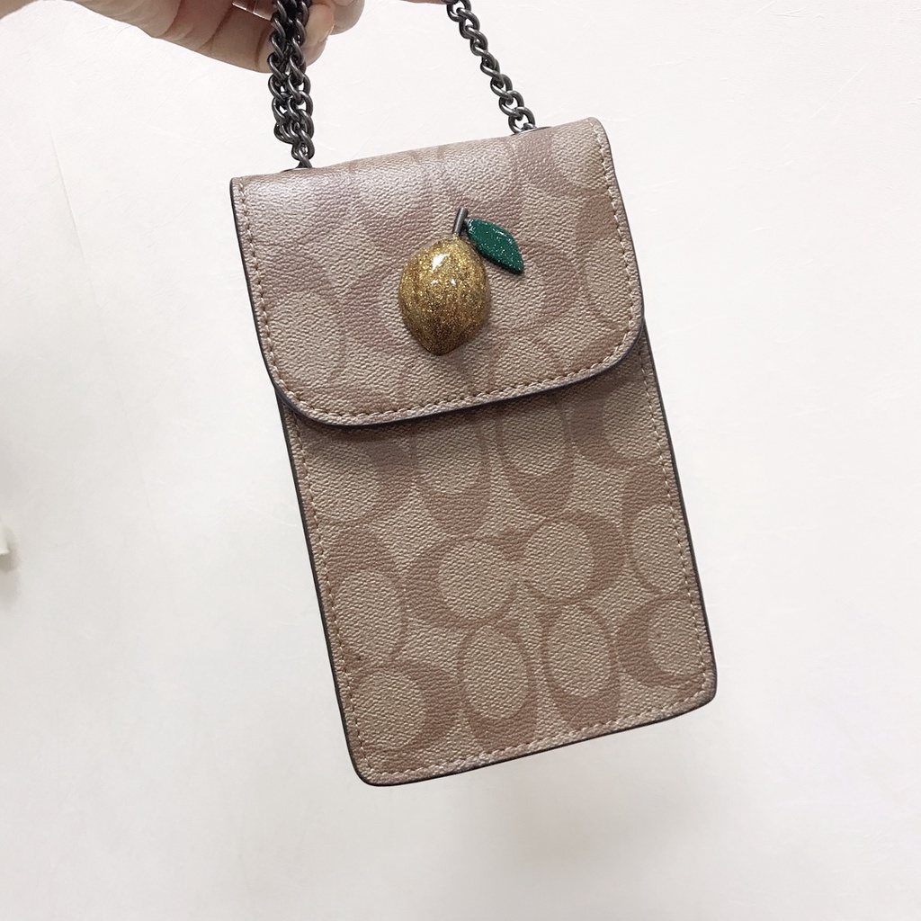 73486 COACH New mobile phone bag/chain messenger bag/shoulder bag/card bag  108-2CW73486-7   shoujibao