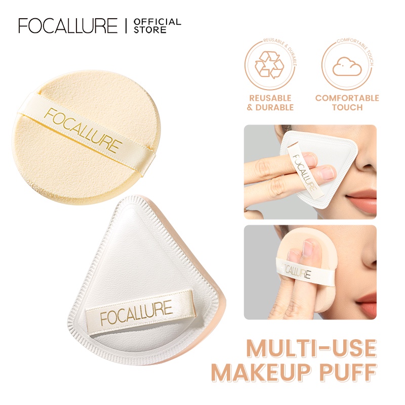 FOCALLURE Non Latex Soft Makeup Sponge Skin-friendly Foundation Sponge Puff