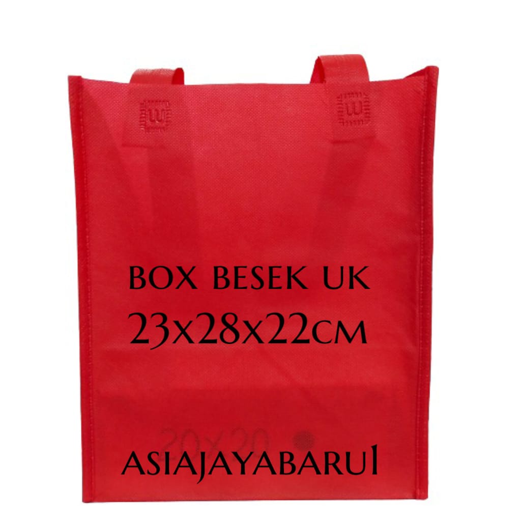 

Tas besek kotak polos uk.23,5x28x22,5cm - tas berkat - tas hajatan - box jahit - Goodie bag