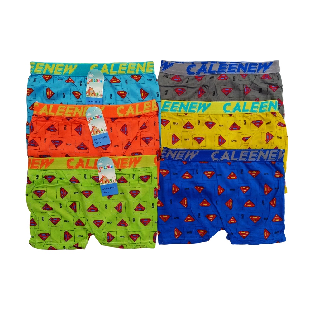 Celana Dalam CD Boxer Anak Laki Laki Cowok Motif Print Size M-L-XL