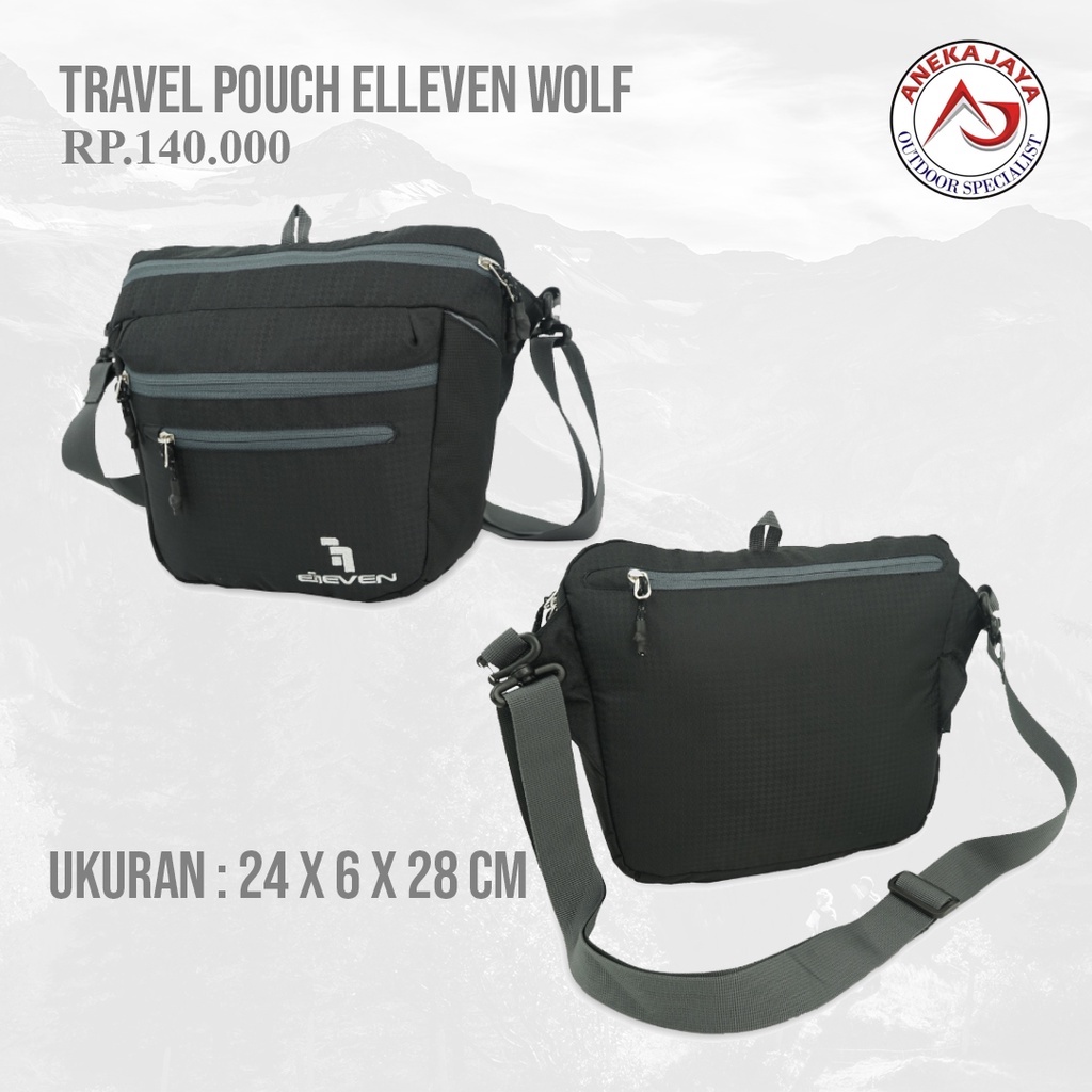 TRAVEL POUCH ELLEVEN WOLF TAS SELEMPANG