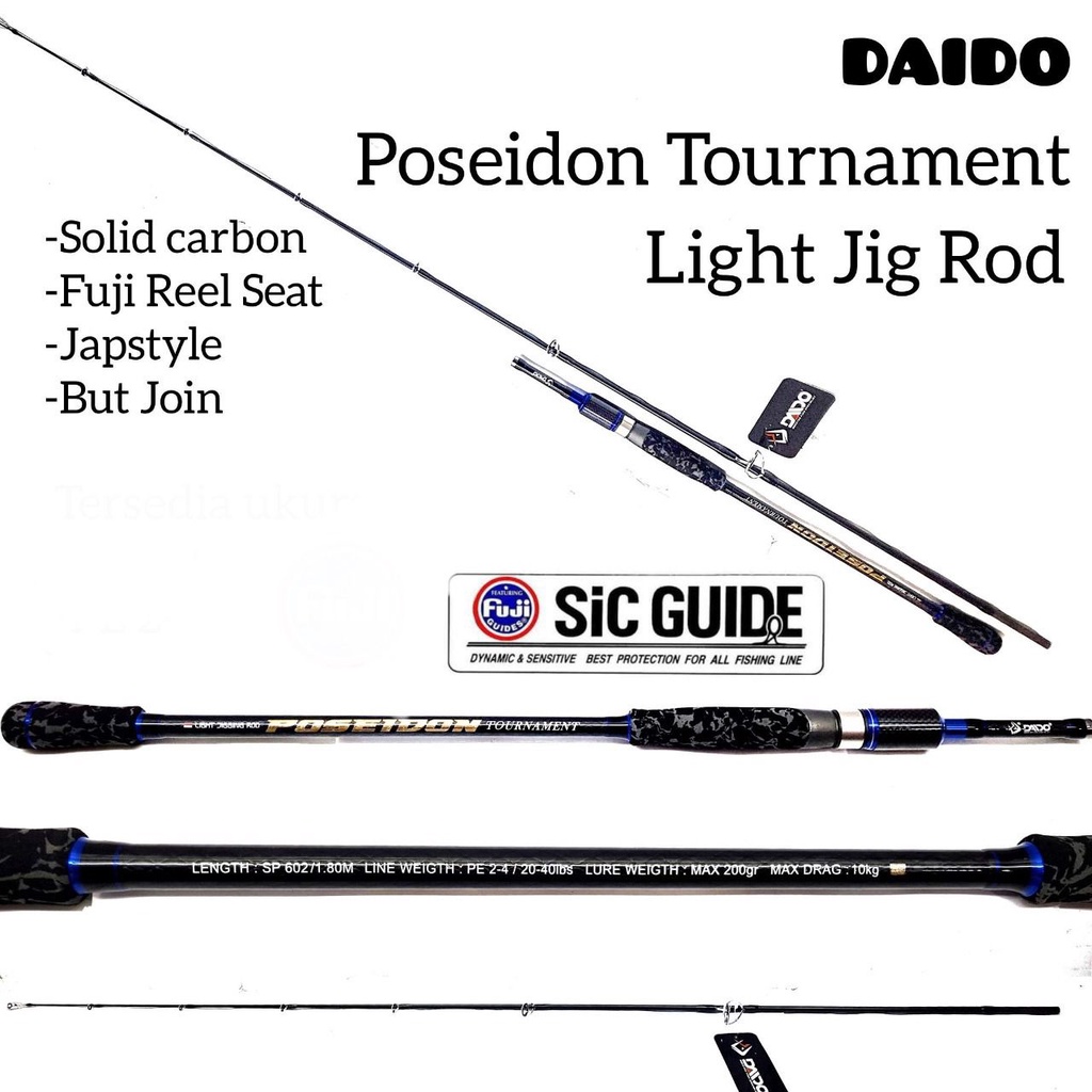 Joran Daido Poseidon Tournament 180cm - Light Jigging Rod