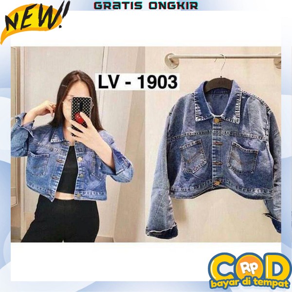 Jaket Jeans Jins Wanita Levis Kekinian Cewek Terbaru 2021 Import Nh798 [Ashanty Snow Ro]Jaket Wanit 