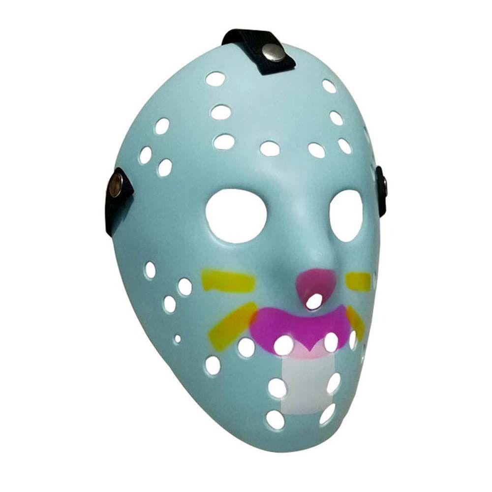 Nickolas1 Topeng Hoki Masquerade Festival Plastik Pesta Properti Jason Voorhees Kostum Cosplay Topeng Wajah Topeng Halloween