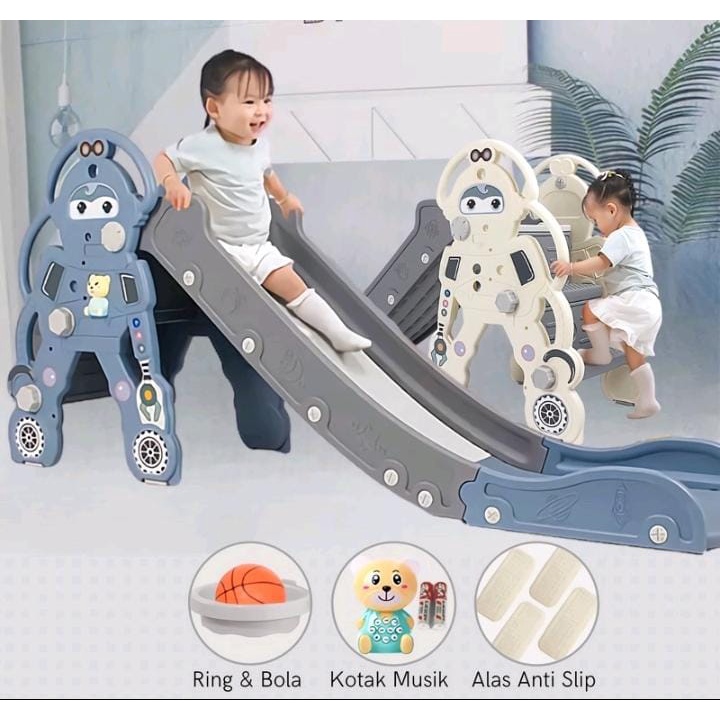 &quot;GRATIS ONGKIR&quot; Perosotan Anak Karakter Lucu (Panda, Kuda, Jerapah, Robot, Rusa, Bebek, Dolphin Dan Dino bisa diLipat + Ring dan Bola