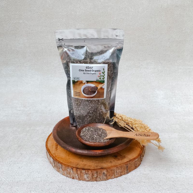

Chia Seed Organic Black Chia herbal detox serat alami