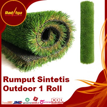 Rumput Sintetis 1 Roll Panjang 2x2 meter Jenis Jepang Untuk Ruangan Bisa COD Dari Raditya Desain Art