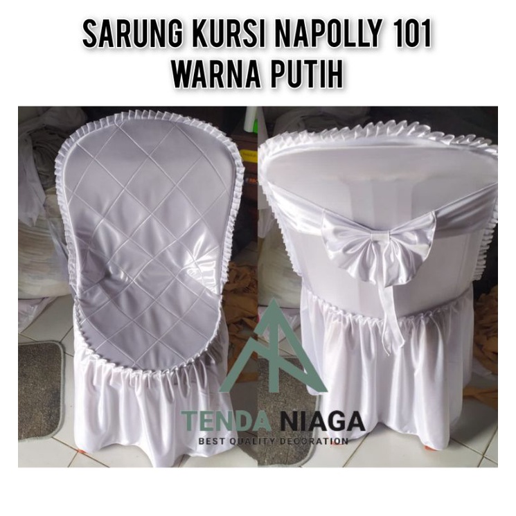SARUNG KURSI NAPOLLY 101 WARNA PUTIH