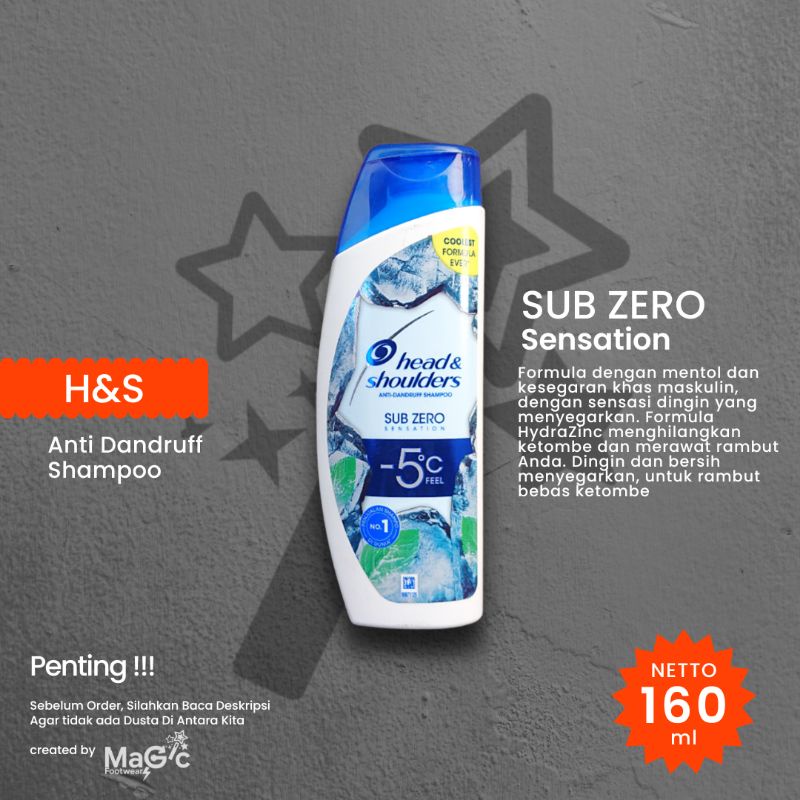 Jual Sampo Head And Shoulders H S Sub Zero Sensation 160ml Shopee Indonesia