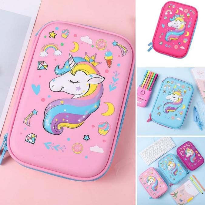 

[COD] Tempat pensil kotak pensil 3D Unicorn Pencil Case tempat pensil TERBAIK Kode 60