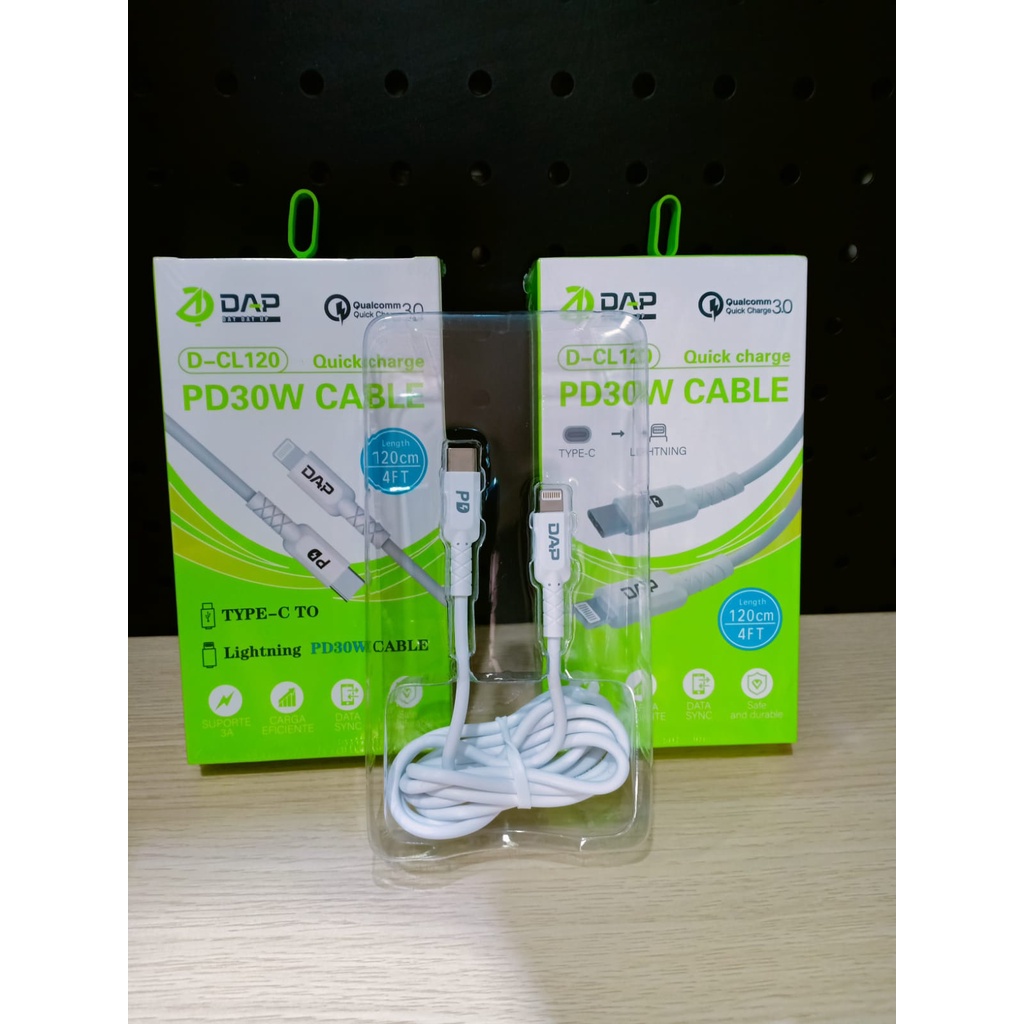 Kabel PD DAP D-CL120 Kabel Data Type C to Lightning 120CM Kabel Iphone