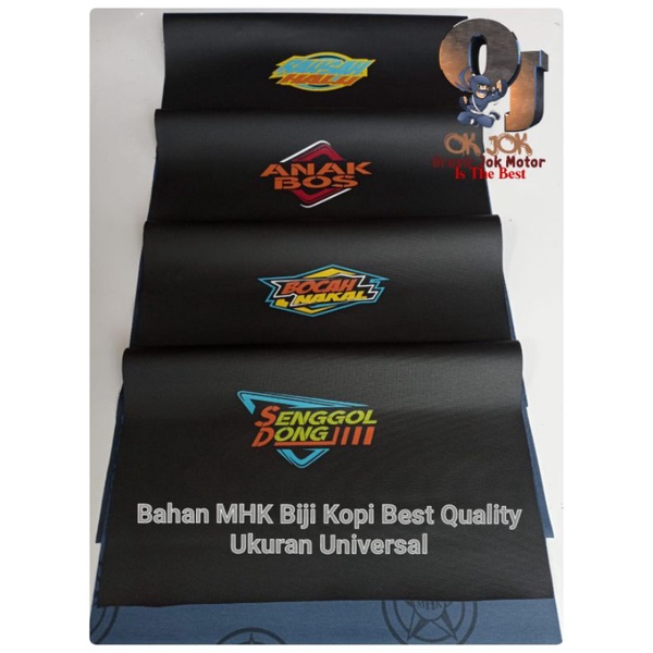 Kulit Jok Motor MHK Variasi Logo Terbaru/Sarung Jok Motor Variasi Murah/Grosir Jok Motor/Cover Jok