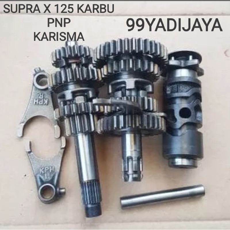 gigi rasio Honda Supra x 125 karbu PNP karisma karbu
