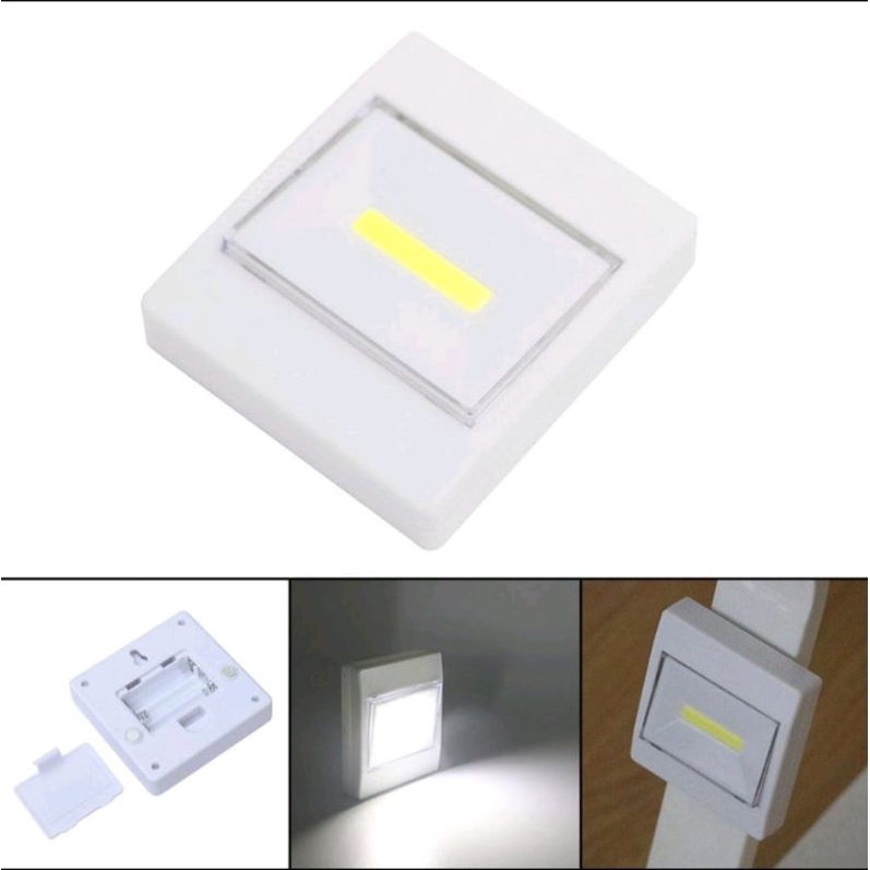 Lampu Emergency LED Tempel Kotak Cob Light Switch
