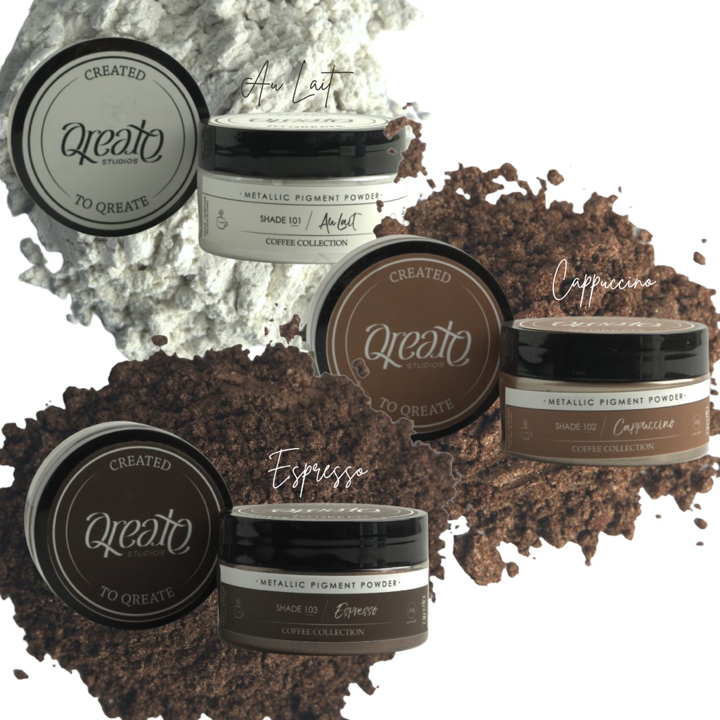 

QREATESTUDIOS | Pigment Pewarna Bubuk Resin Slime Lilin Sabun Metalik | Powder Pigment COFFEE COLLECTION by Qreate