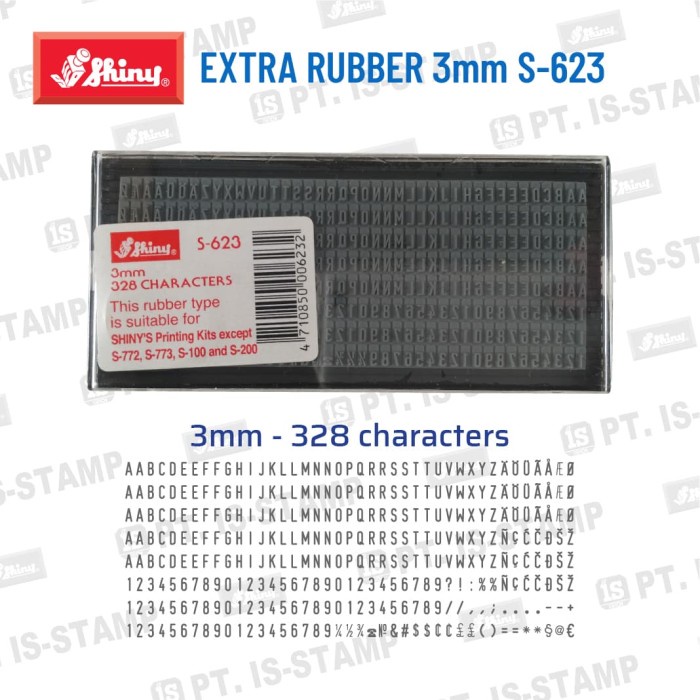 

Bagus Shiny Extra Rubber 3Mm S-623 Bergaransi
