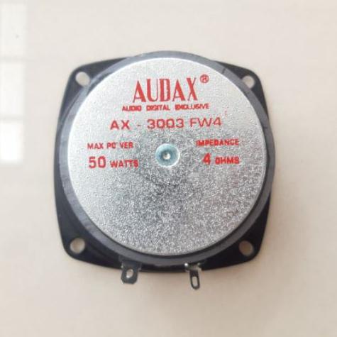 Extra promo--SPEAKER 3 INCH WOOFER AUDAX 50WATT AX3003 4OHM 3IN 3 3INCH AUDAX ORIGINAL 4 OHM AX 3003