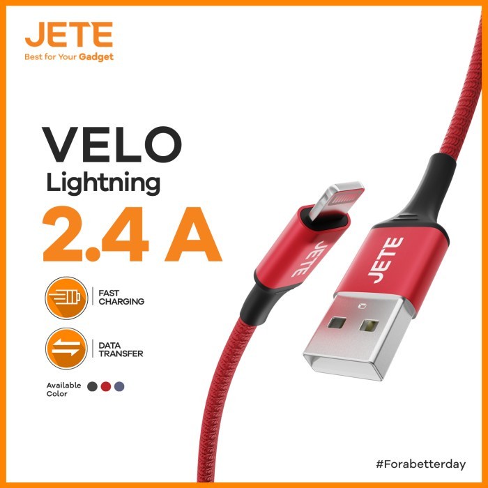 

KABEL JETO VELO IPHONE / KABEL DATA JETE VELO IPHONE 1M