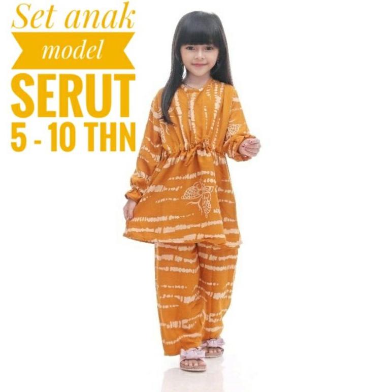 SKP.18Oc22ᴺ ‑ SETELAN ANAK 5 -10 thn/Set Waka anak/One set Rayon/setelan anak perempuan/set anak ray