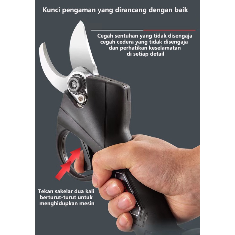 gunting dahan cordless gunting taman listrik