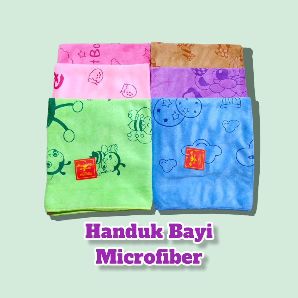 Handuk Bayi microfiber 50x100cm