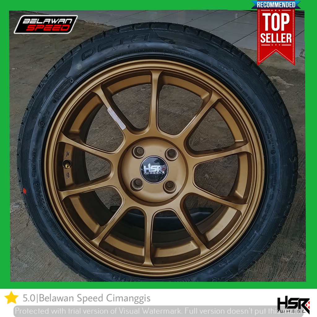 PAKET VELG HSR DAN BAN RING 16 UNTUK MOBIL MITSUBISHI MIRAGE SWIFT BRIO AGYA R16 HSR ZERO MURAH