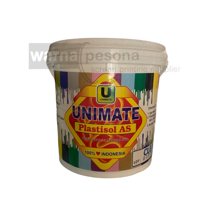 

Sale Cat Tinta Pasta Sablon Plastisol Unimate Clear 1 Kg Trendi