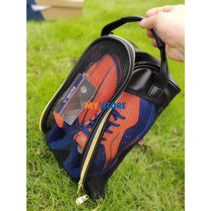 Tas Sepatu Yonex Shoes Bag 815CR Jaring Hitam Transparan - Hitam