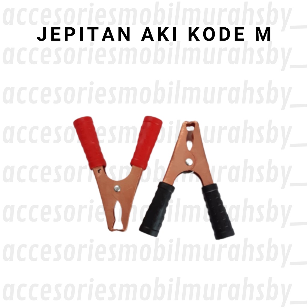 Capitan Accu Sepasang (M) Jepitan Aki Buaya Besar 10cm gold