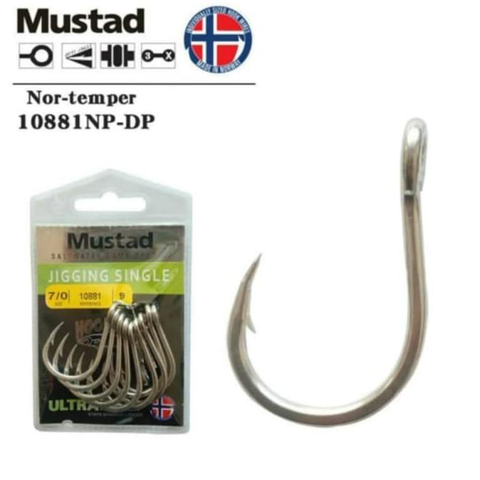 Mustad Jigging Hook 10881 Size 70 Dan 90
