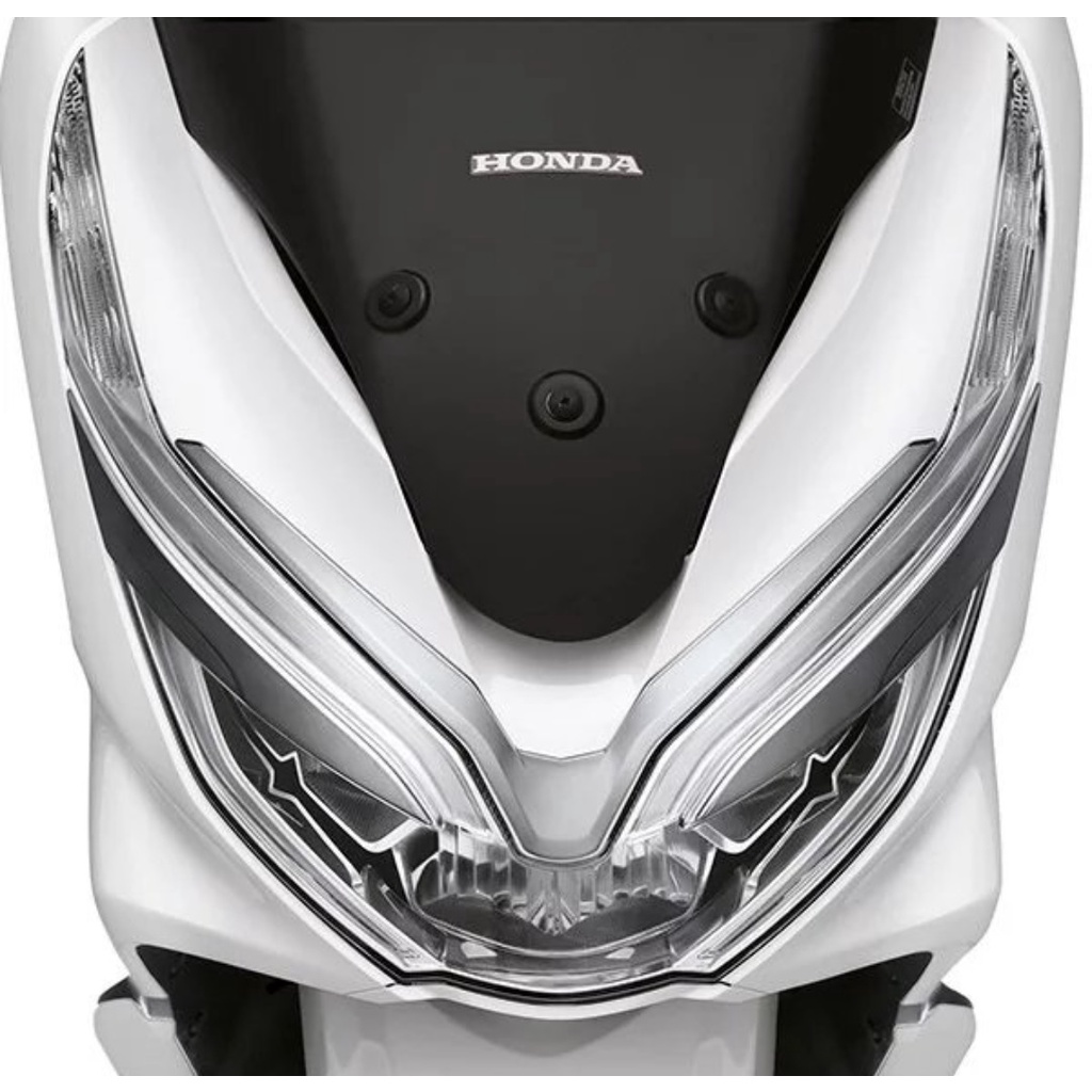 Cover Lampu / Tutup Pelndung Lampu Depan Garnish Honda Pcx 150 Lampu Tgp Black Chrome