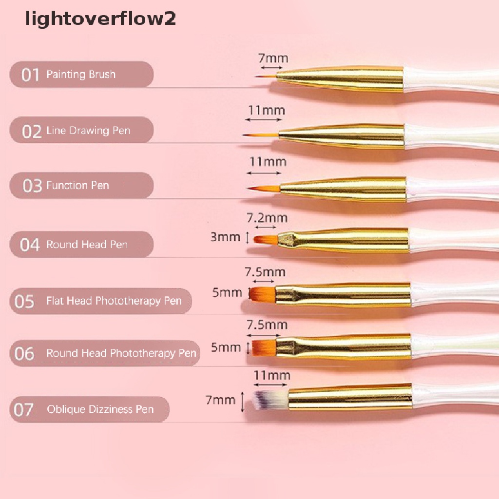 (lightoverflow2) 1pc Pen Gambar Garis 3D Untuk Nail Art / Manicure