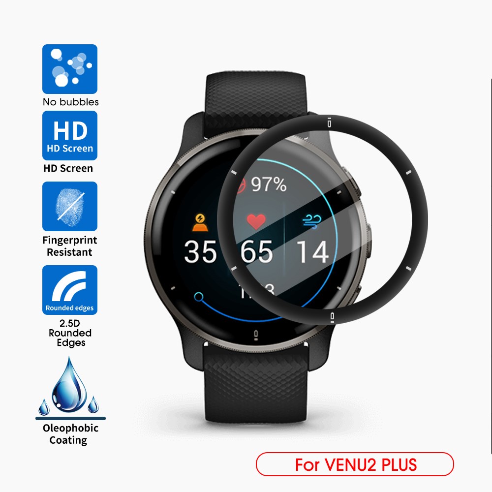 Film Pelindung Layar Smartwatch Anti Gores / Ledakan Flexible Untuk Garmin Venu 2 Plus