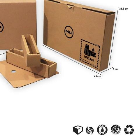 

BOX LAPTOP DELL 1 SET | 45x6x28.5 cm | Kardus Laptop - 11.6 inch
