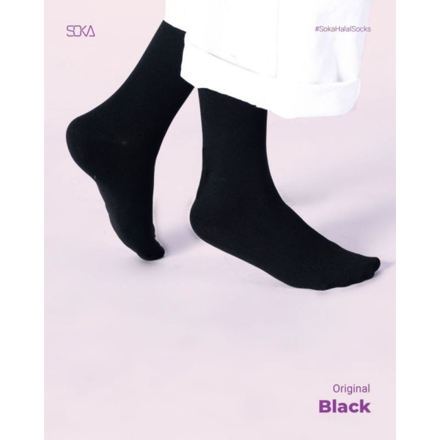 SOKA - Jempol Polos Hitam XL - Fashion Muslimah