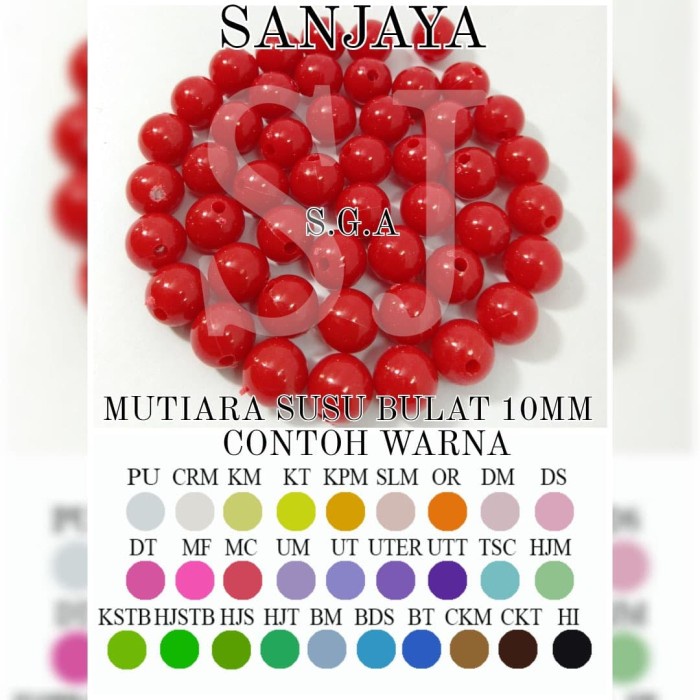 Manik-Manik Manik Susu (Mote Susu Bulat 10Mm)