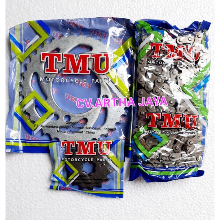 GEAR GIR GER SET / GEAR RANTAI RANTE SET / GEARSET MURAH BIASA TMU YAMAHA JUPITER Z / VEGA R NEW / V